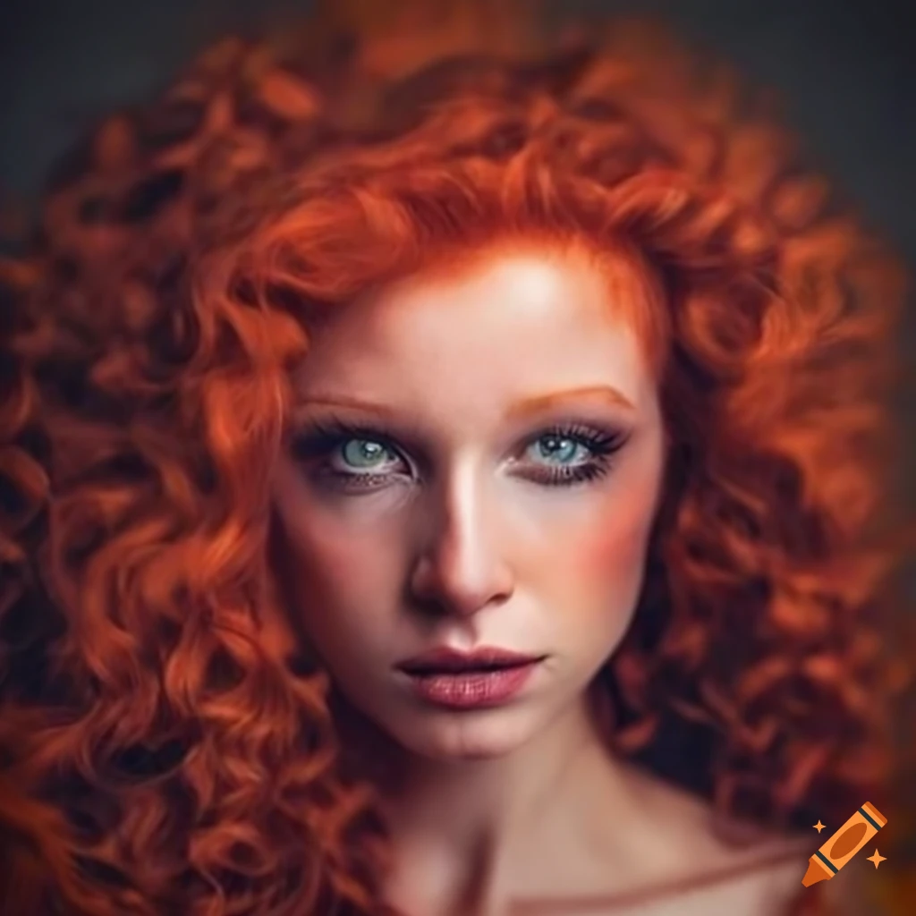 Photo of a mesmerizing red-haired woman