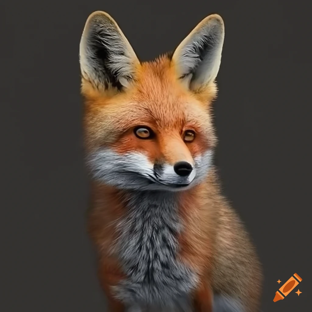full body shot of a fox