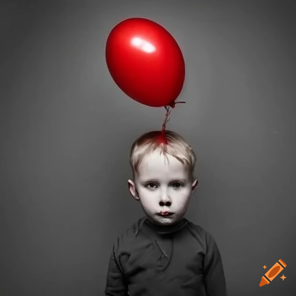 creepy-child-with-red-balloon-on-craiyon