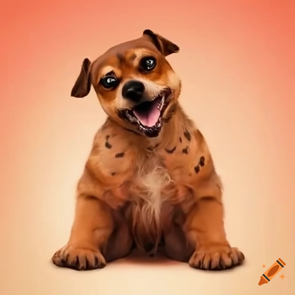 Dog named buster playing with toes on Craiyon