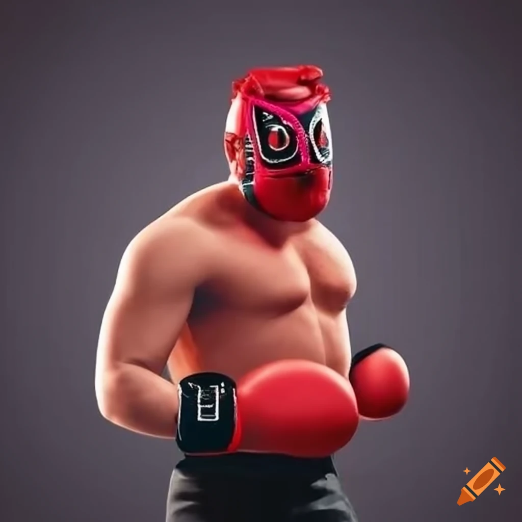 red-macho-wrestler-with-boxing-gloves-on-craiyon
