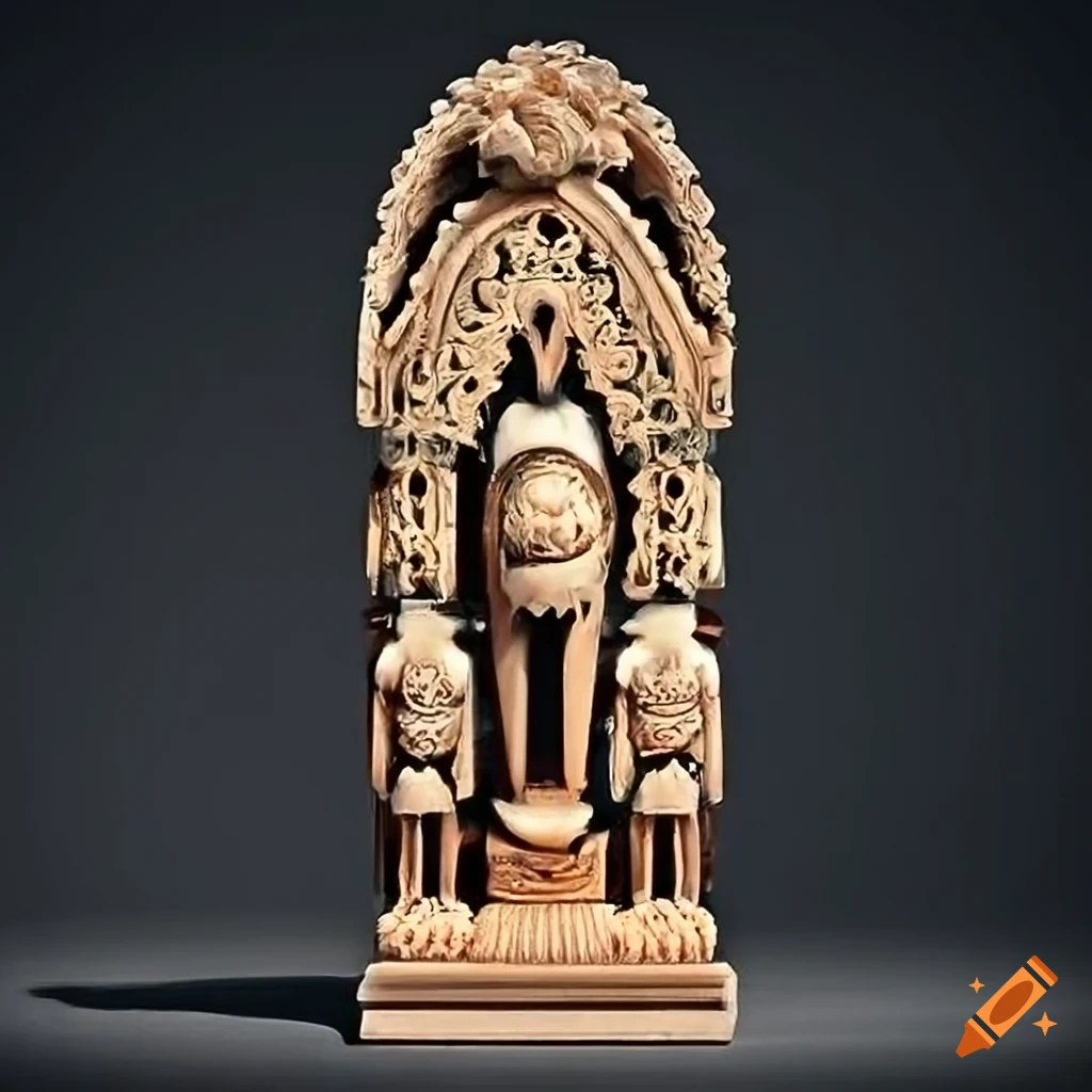 Masterful ebony ivory sculpture on Craiyon