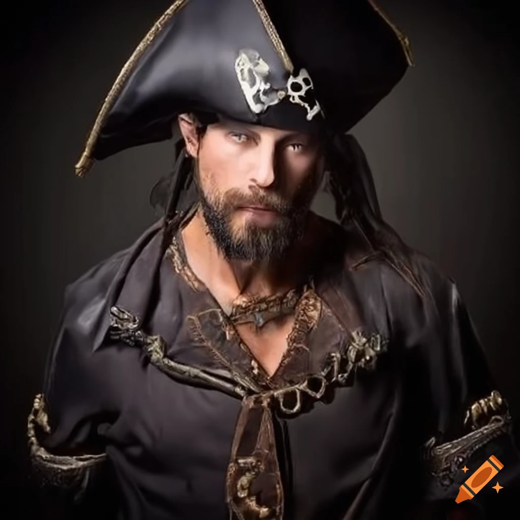 Portrait Of A Male Pirate Captain