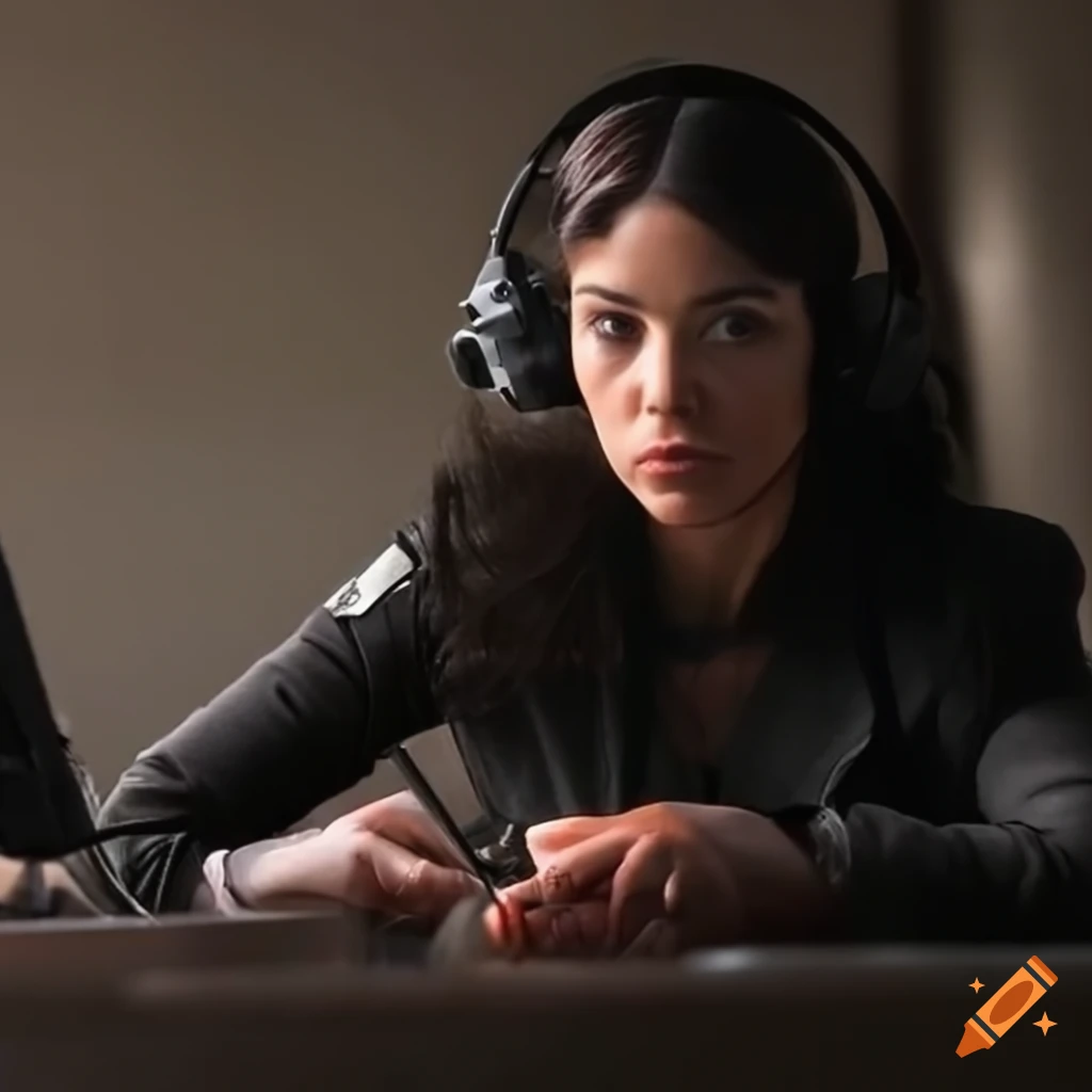 Mayra hermosillo as lieutenant rosa in a fbi agent outfit on Craiyon