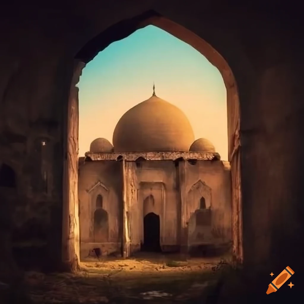 ancient mosque in a village
