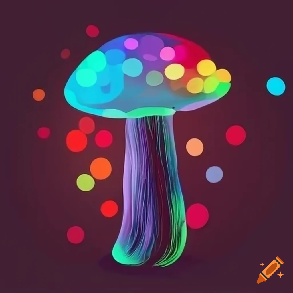 bokeh shot of mushrooms in nature