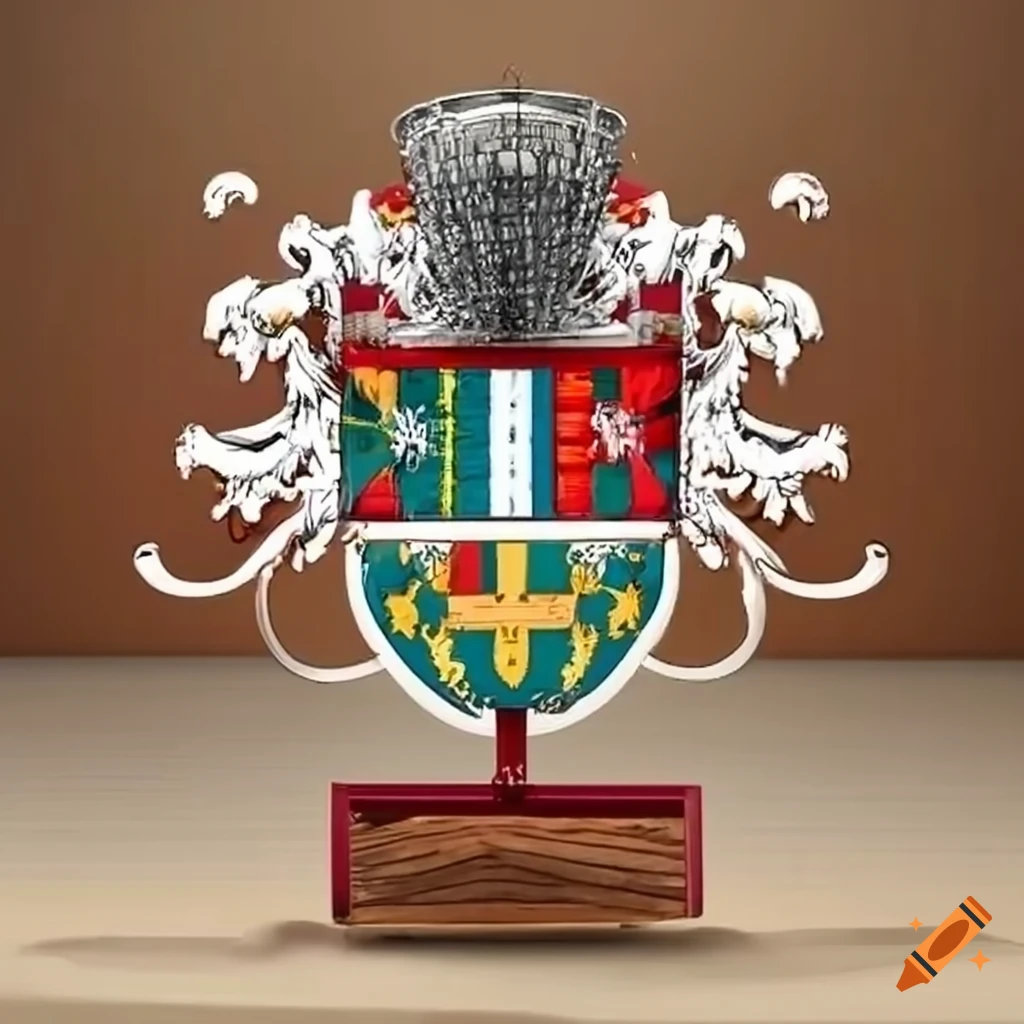 coat of arms with disc golf basket