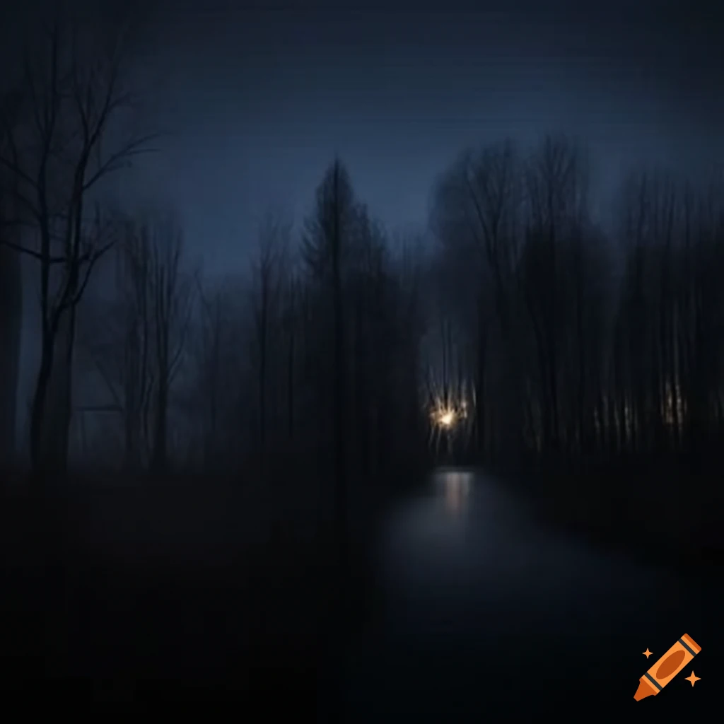 image of a magical winter night