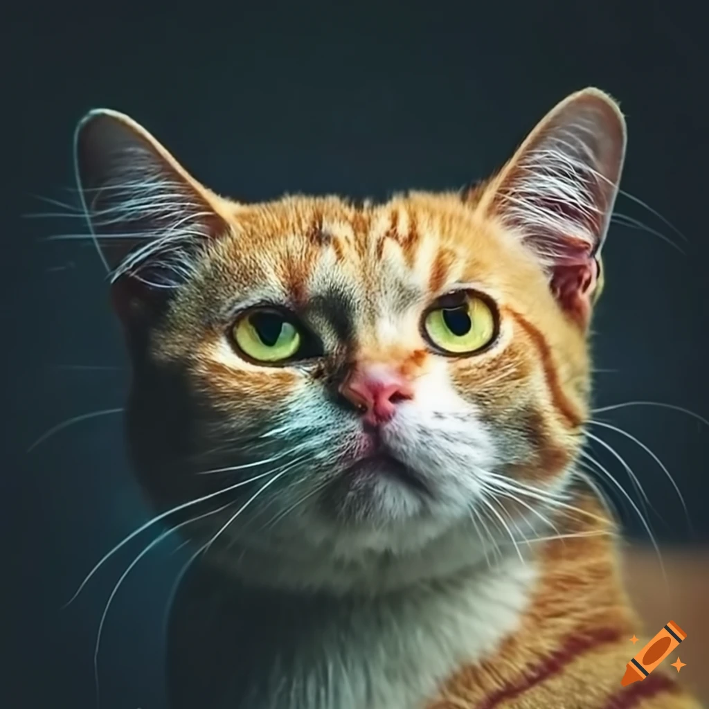 photography of a yellow cat