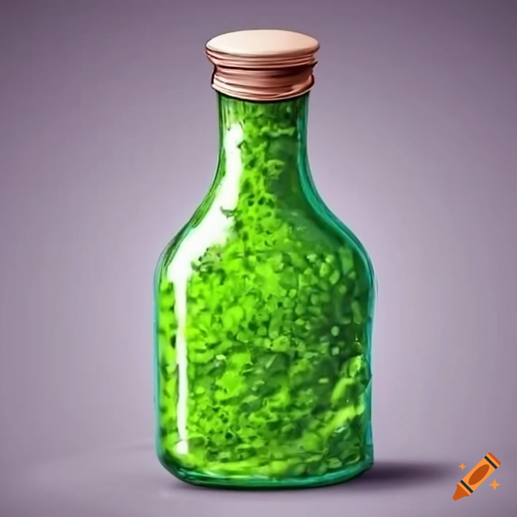 Chlorella supplement bottle