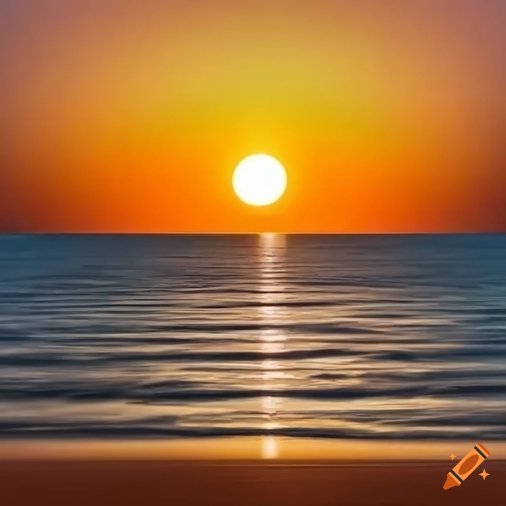 stunning iPhone 13 wallpaper of a sun rising over the water