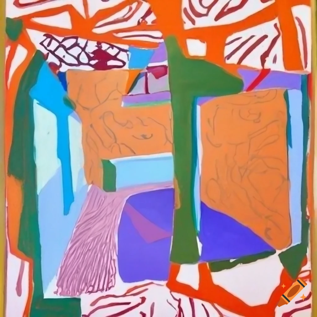 indoor art exhibition at 798 Arts Park featuring Georges Braque and David Hockney