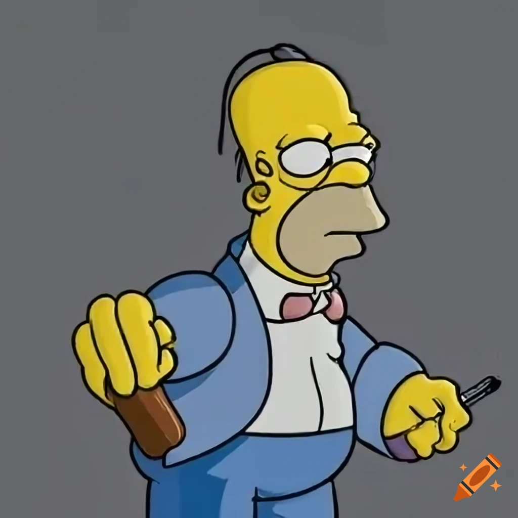 Homer Simpson Character On Craiyon