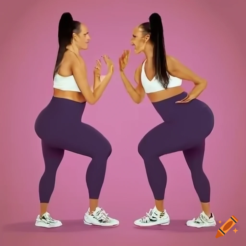 women engaged in intense workout