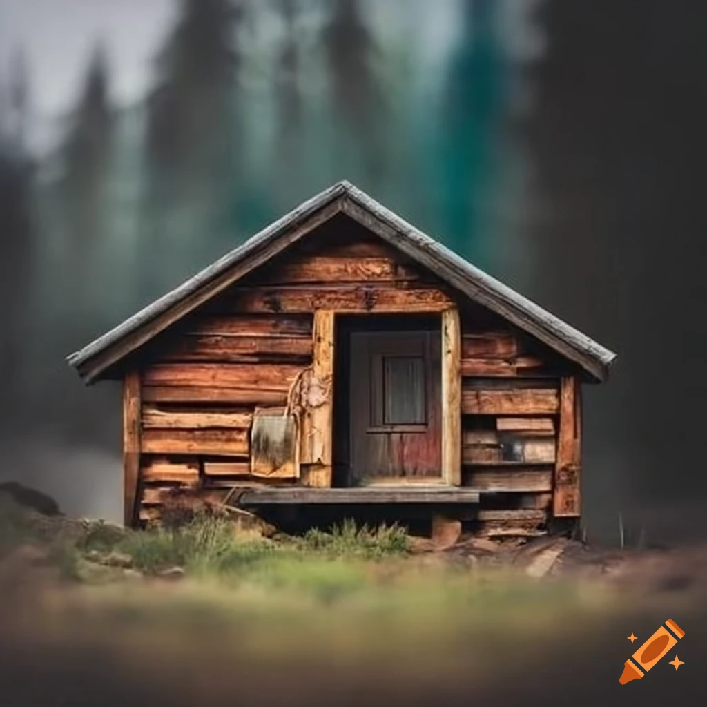 Norwegian farmhouse-style hut made from reclaimed pallets