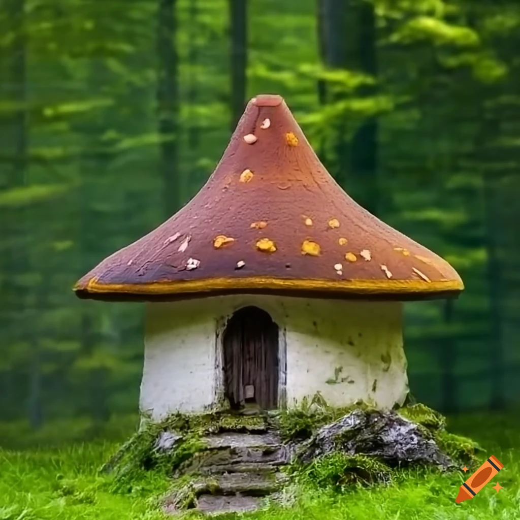 illustration-of-mushroom-houses-on-craiyon
