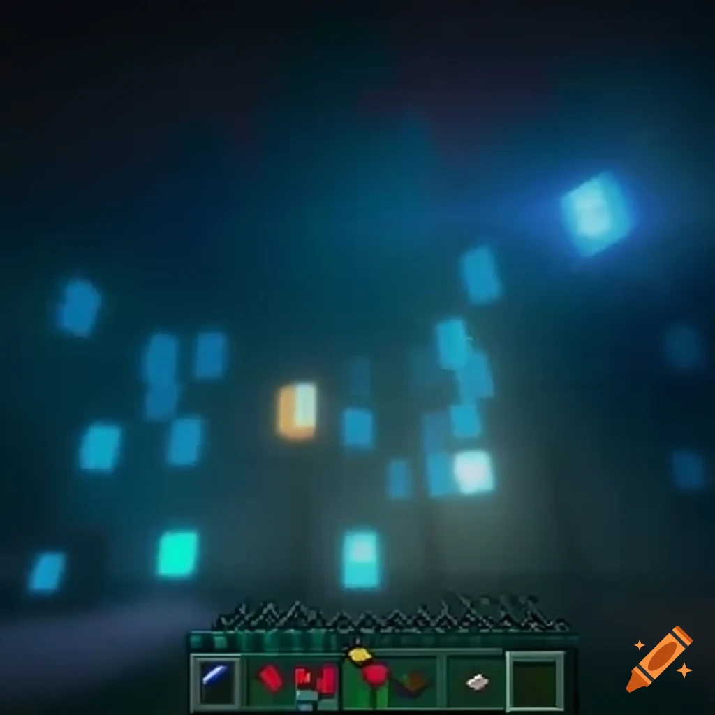 Group of minecraft players on ps4 on Craiyon