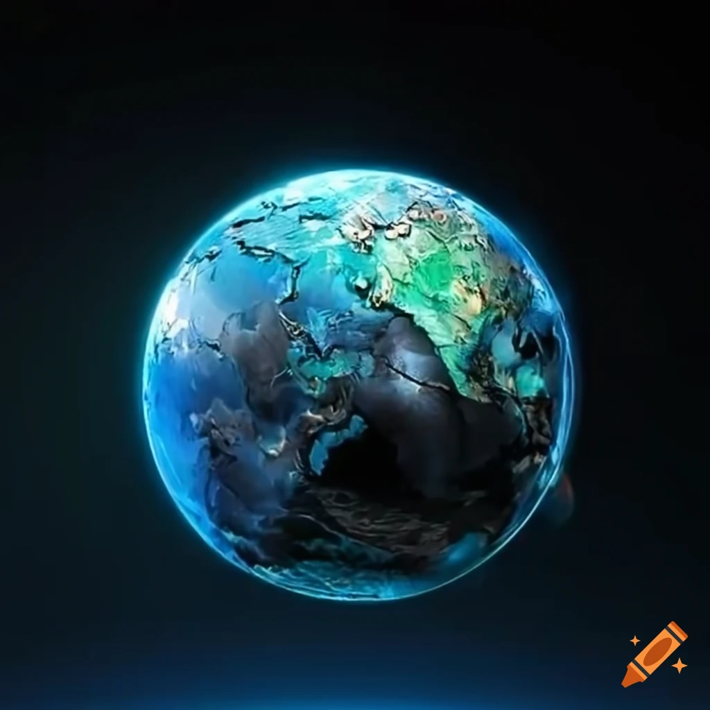 illustration of global economy and money