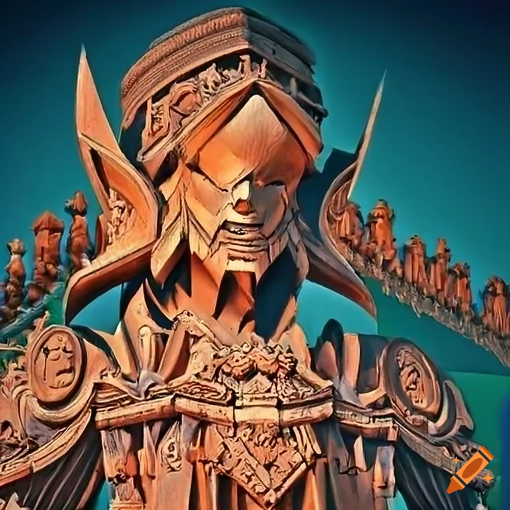 high-definition carving with Zelda game motif