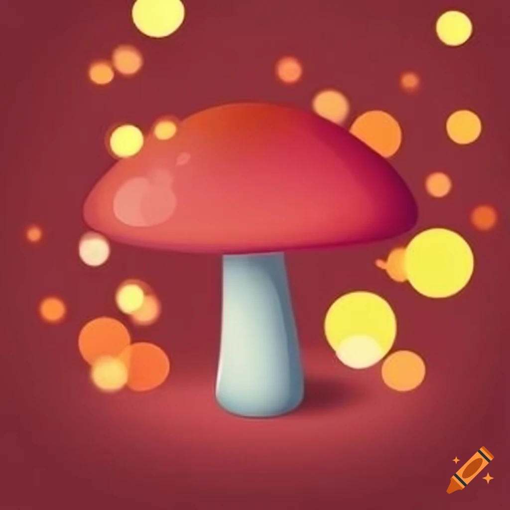 bokeh in the shape of little mushrooms