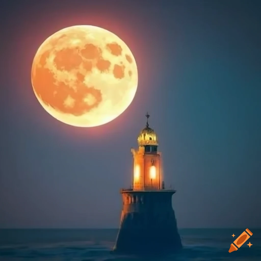 moon in the sky reflecting on the sea