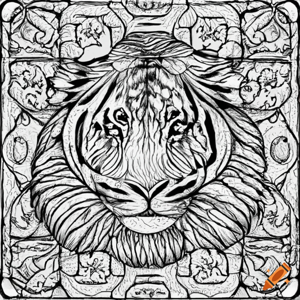 Coloring page for adults, mandala, anime charactors, white background,  clean line art, fine art --hd--ar 2:3 on Craiyon
