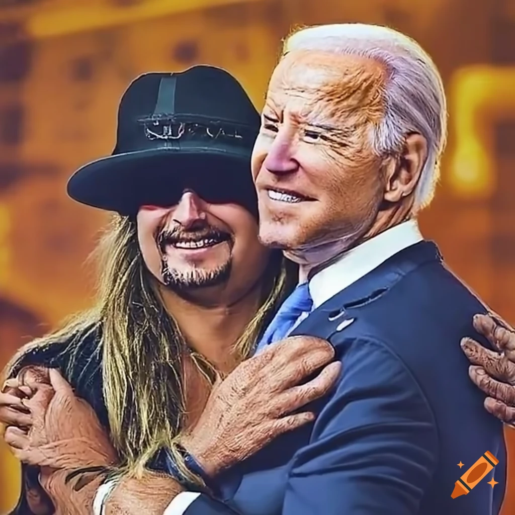 Joe biden hugging kid rock