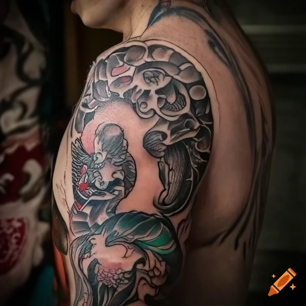 Ascended demon tattoo idea | TattoosAI