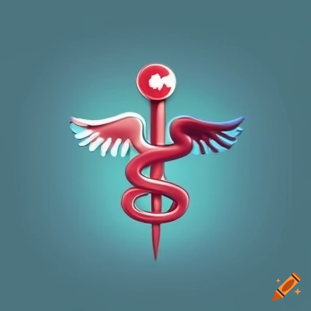 red caduceus medical symbol