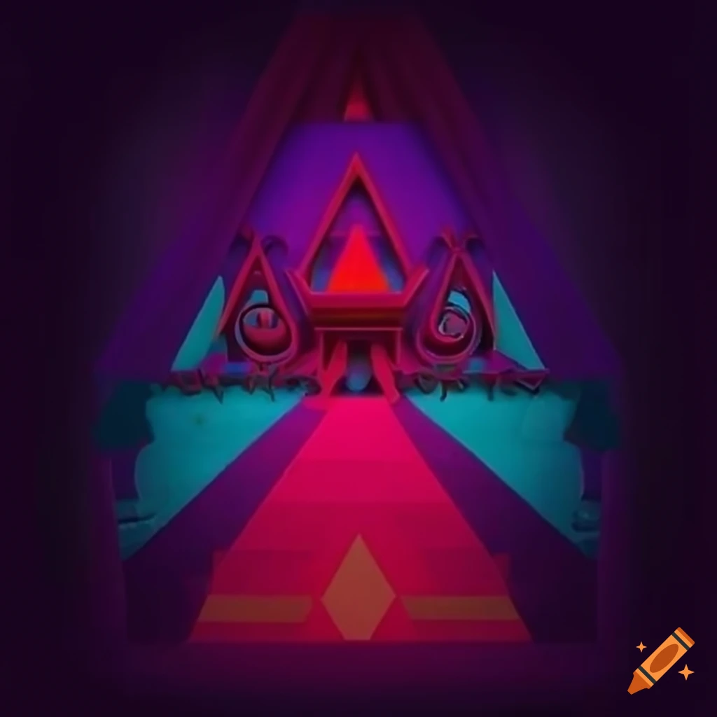 minimalist carving with Zelda motif