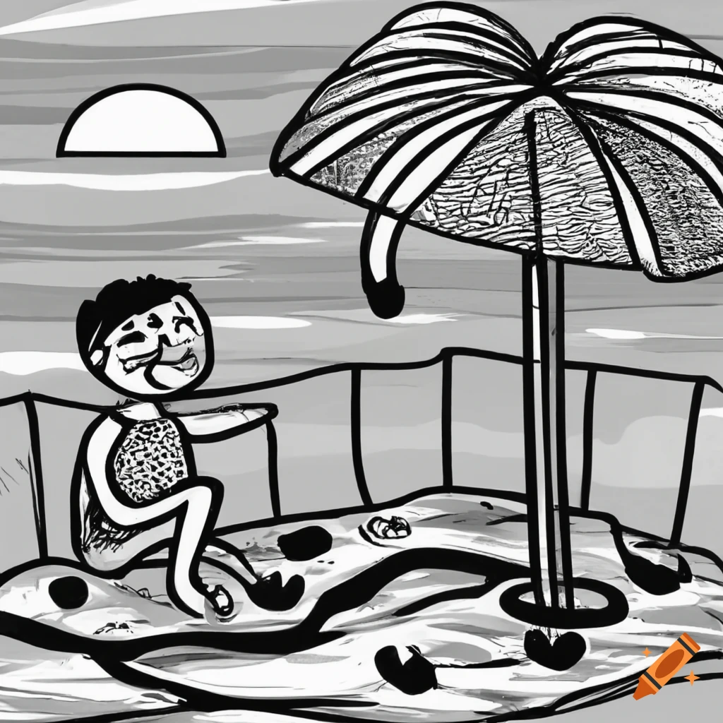 Beach Drawing | Nature drawing for kids, Drawing pictures for kids, Scenery  drawing for kids