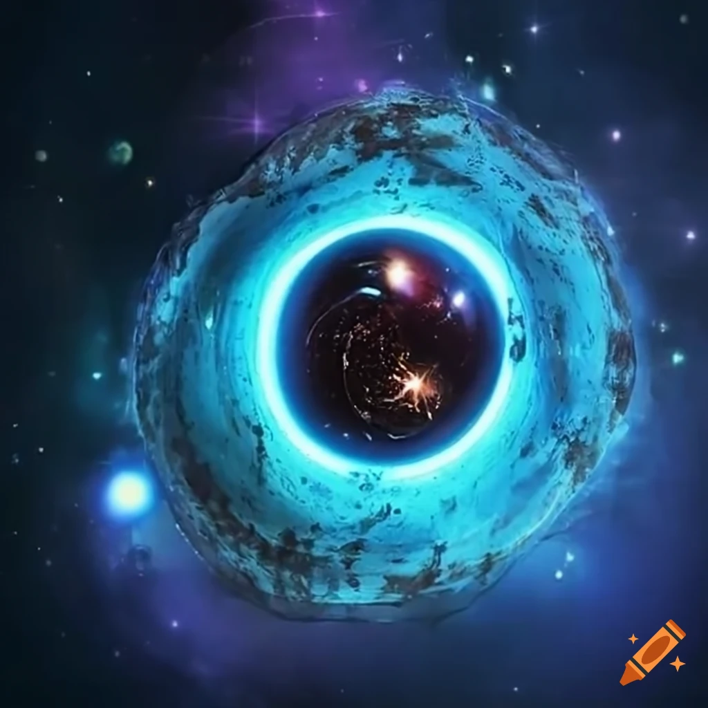 Abstract image representing code in a universe background on Craiyon