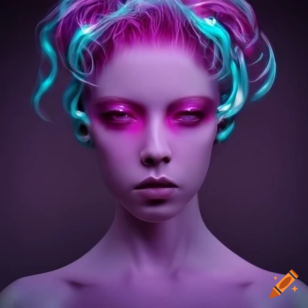 ultra HD surreal humanoid artwork