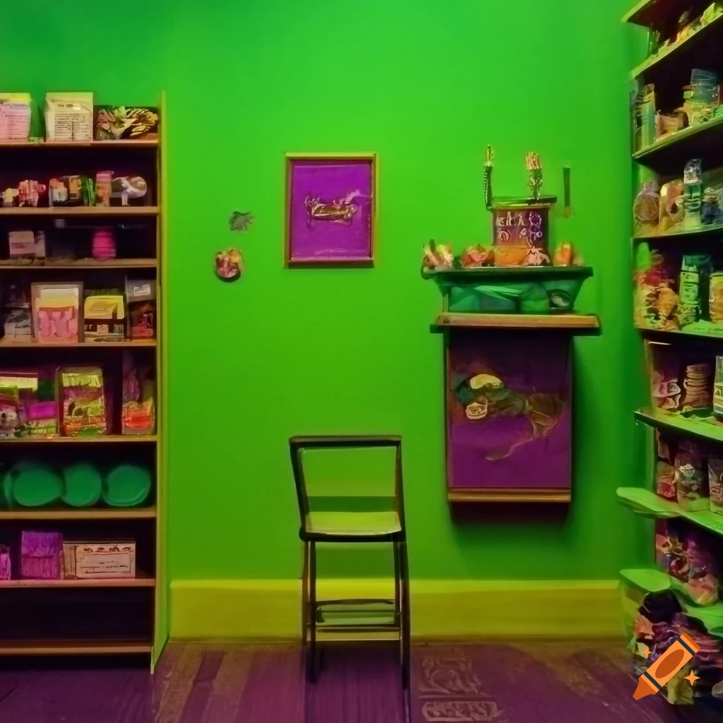 colorful small shop interior
