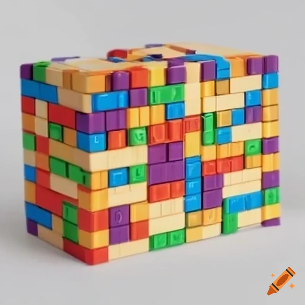Colorful mobile game blocks