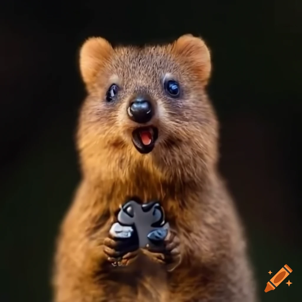 quokka playing video games and coding