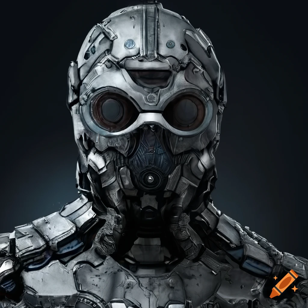 render of a futuristic warrior in bio mechanical armor