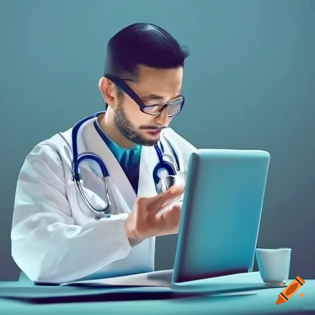 virtual-medical-appointment-with-a-doctor-on-craiyon