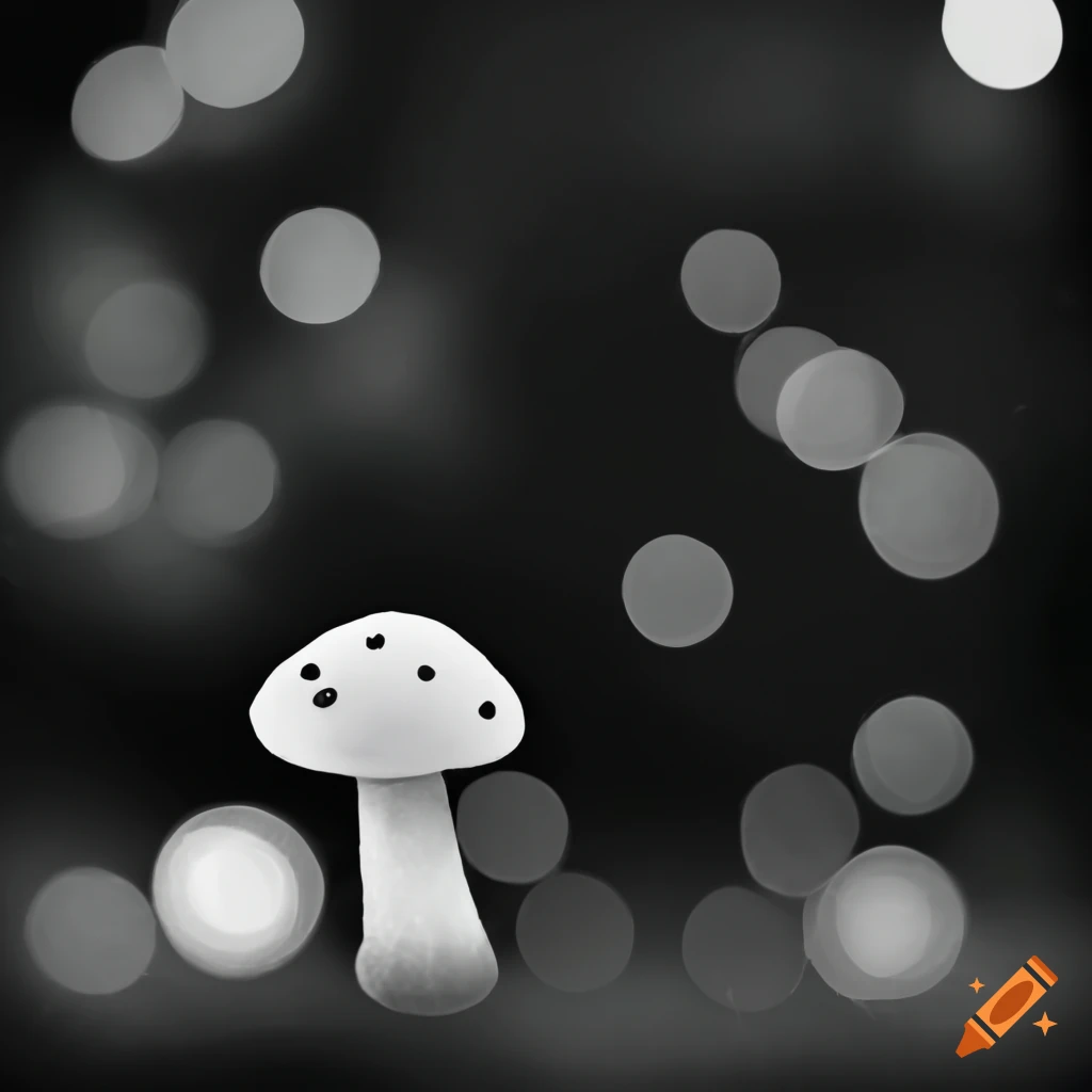 bokeh in mushroom shapes
