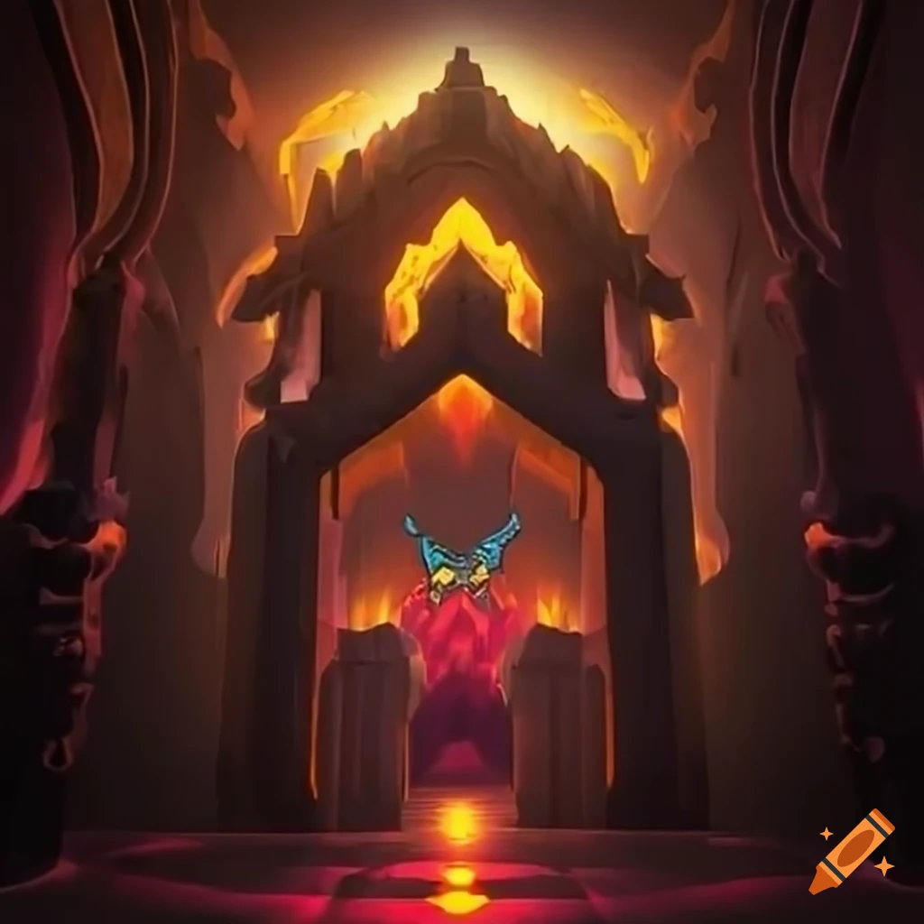 Detailed artwork of a labyrinth dungeon boss in zelda game style