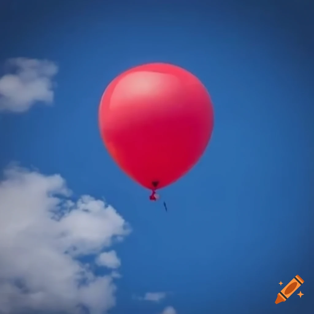 colorful balloon flying in the sky