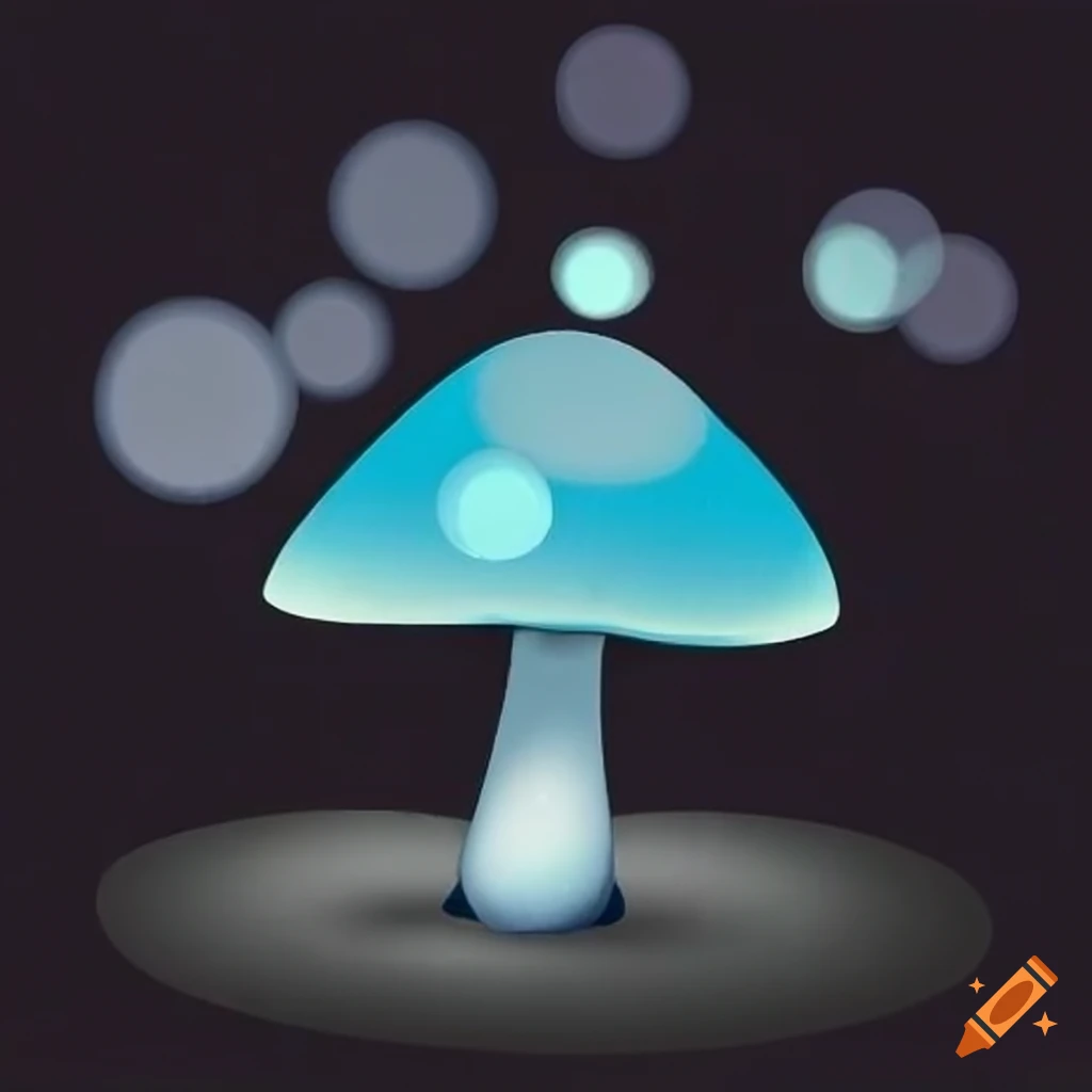 bokeh of little mushroom shapes