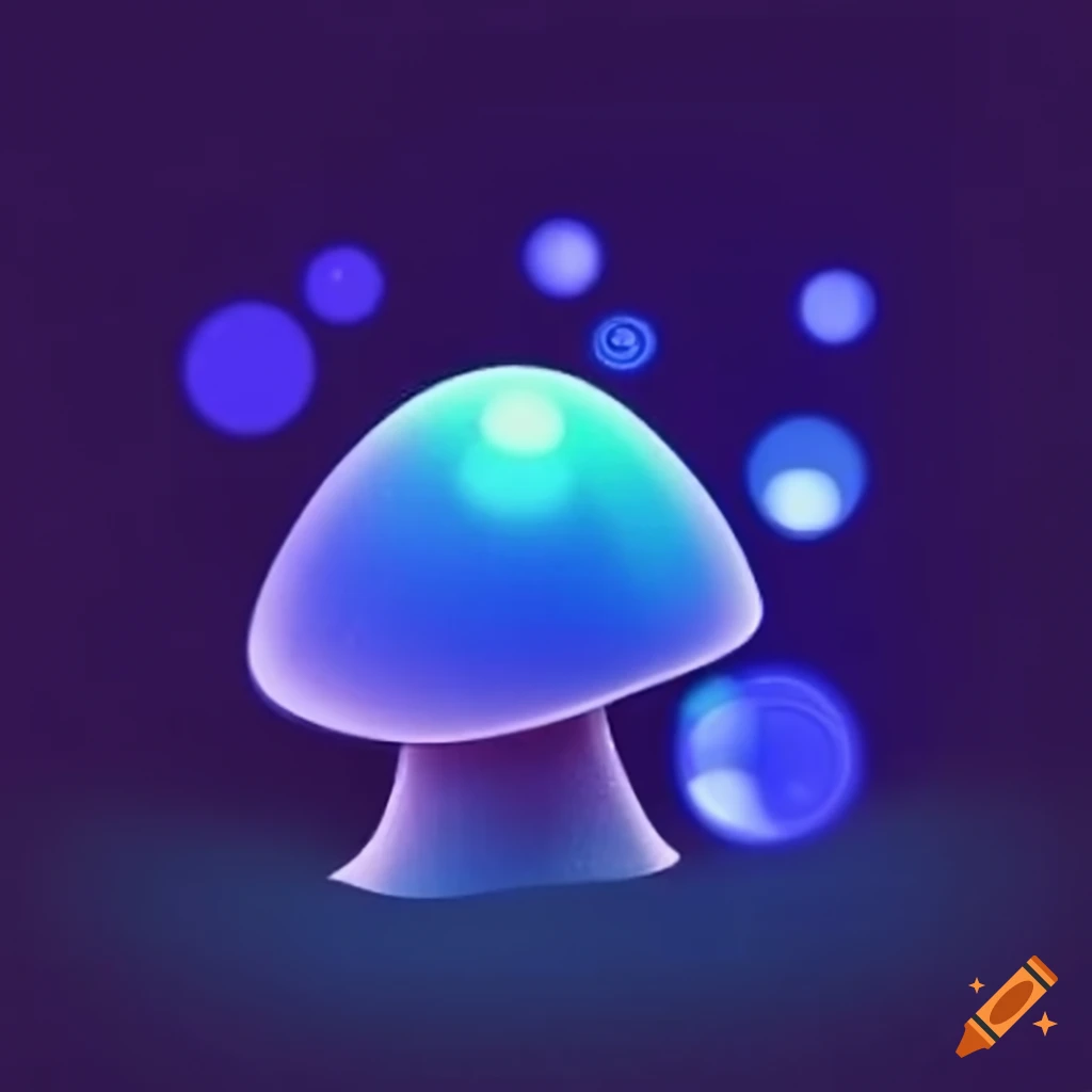 bokeh of miniature mushroom shapes