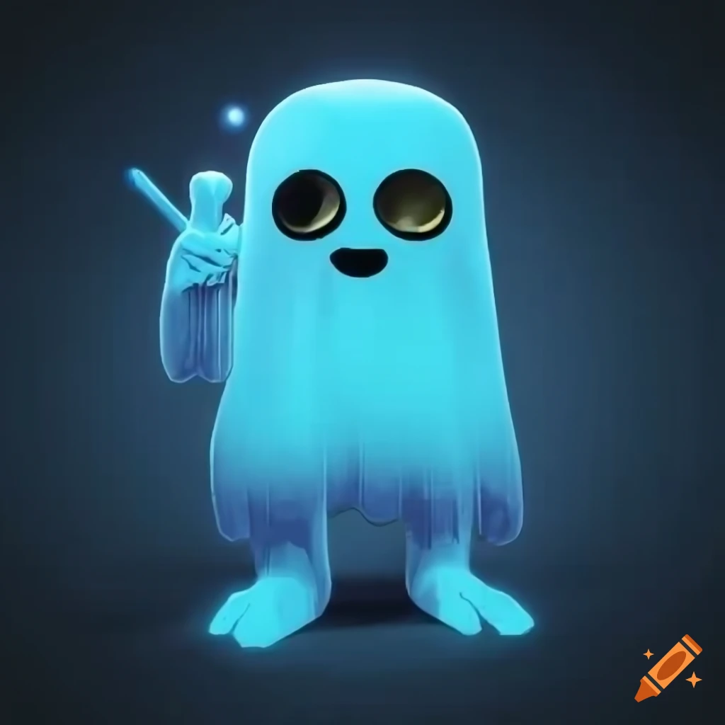 Colorful Funny Bubble Ghost Discord Profile Picture Avatar