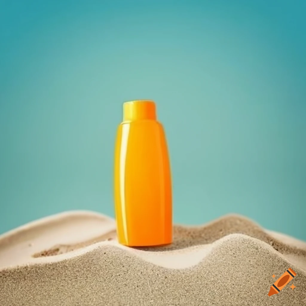 sunscreen on sand