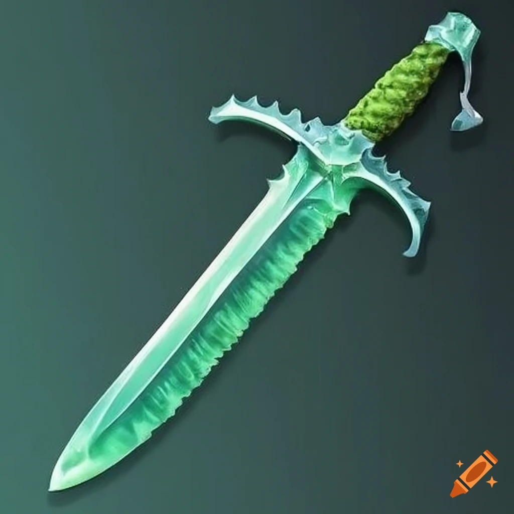 green acid dripping dagger
