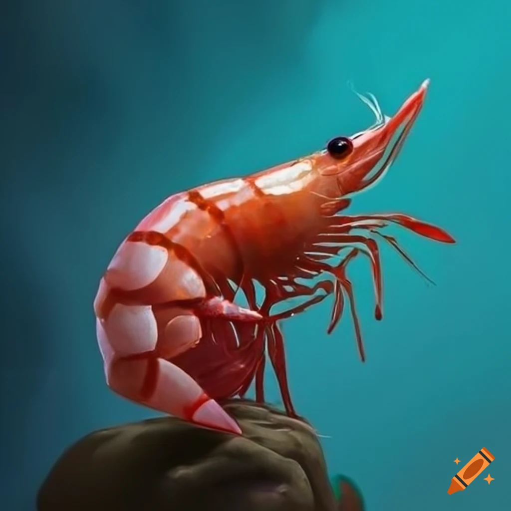 artistic depiction of shrimp