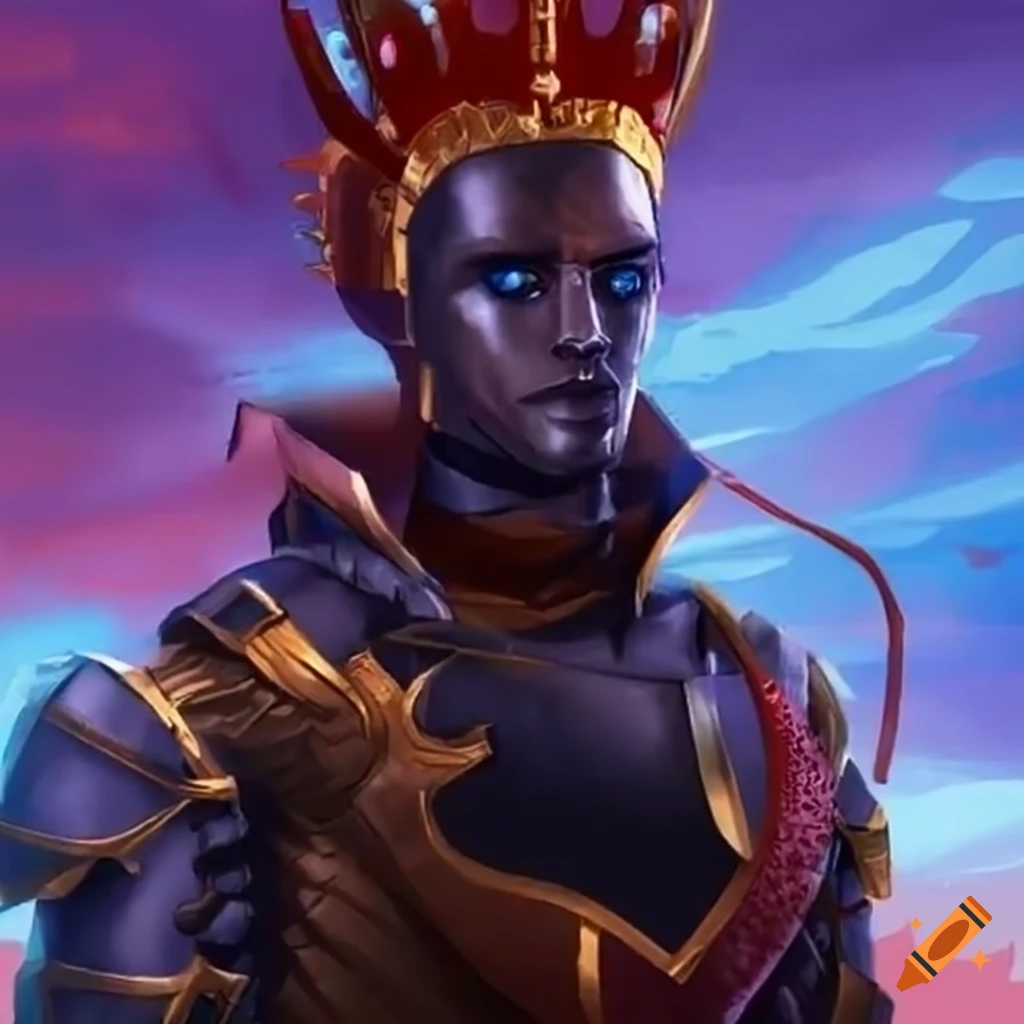 illustration of a medieval king