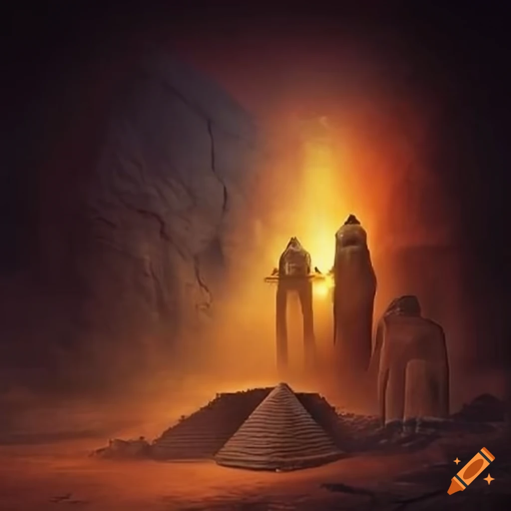 alien-ruling-the-egyptian-pyramids-on-craiyon