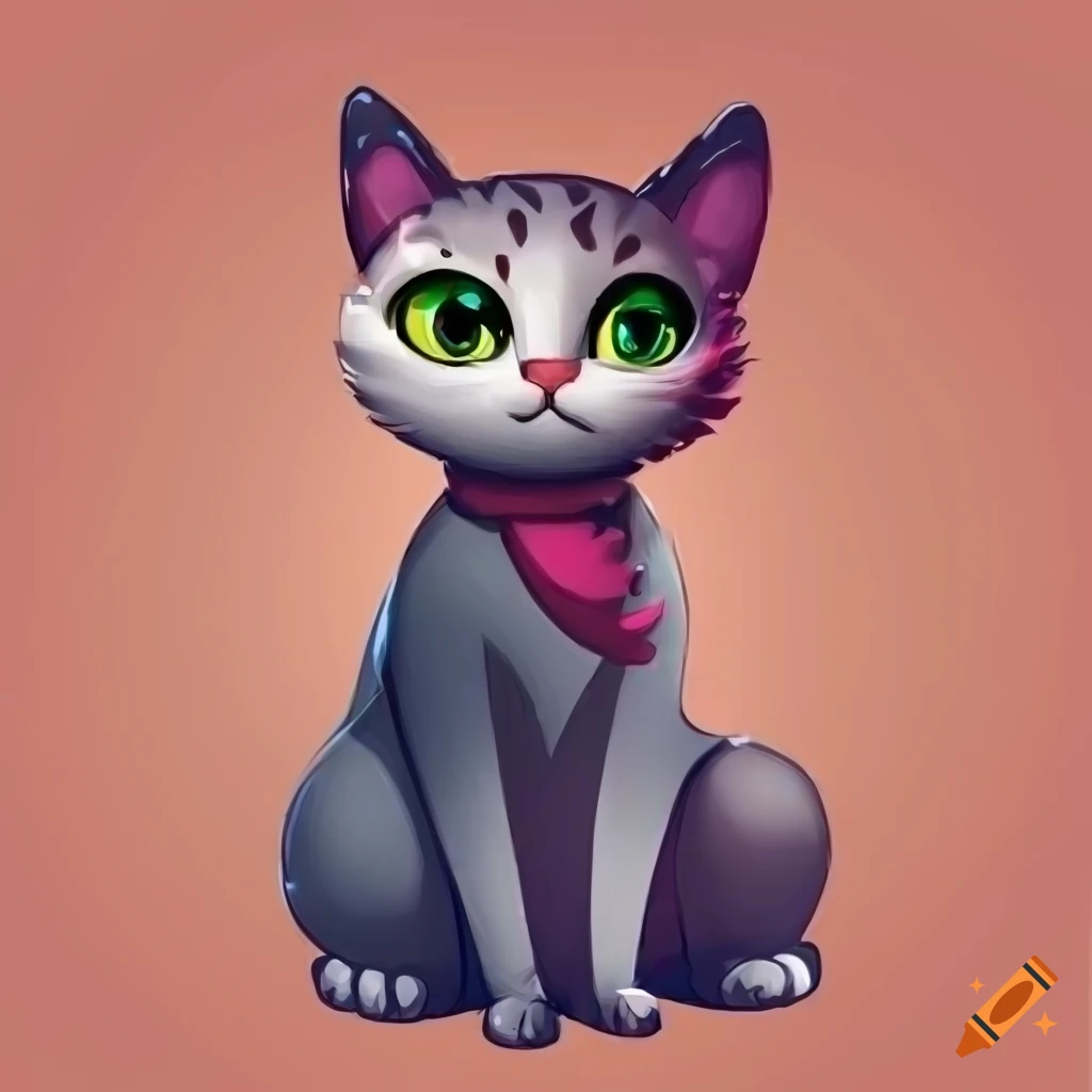 digital-art-of-a-cute-cat-on-craiyon